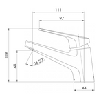 Phoenix Ivy MKII Fixed Basin Mixer - LF Chrome - 154-7700-00-1