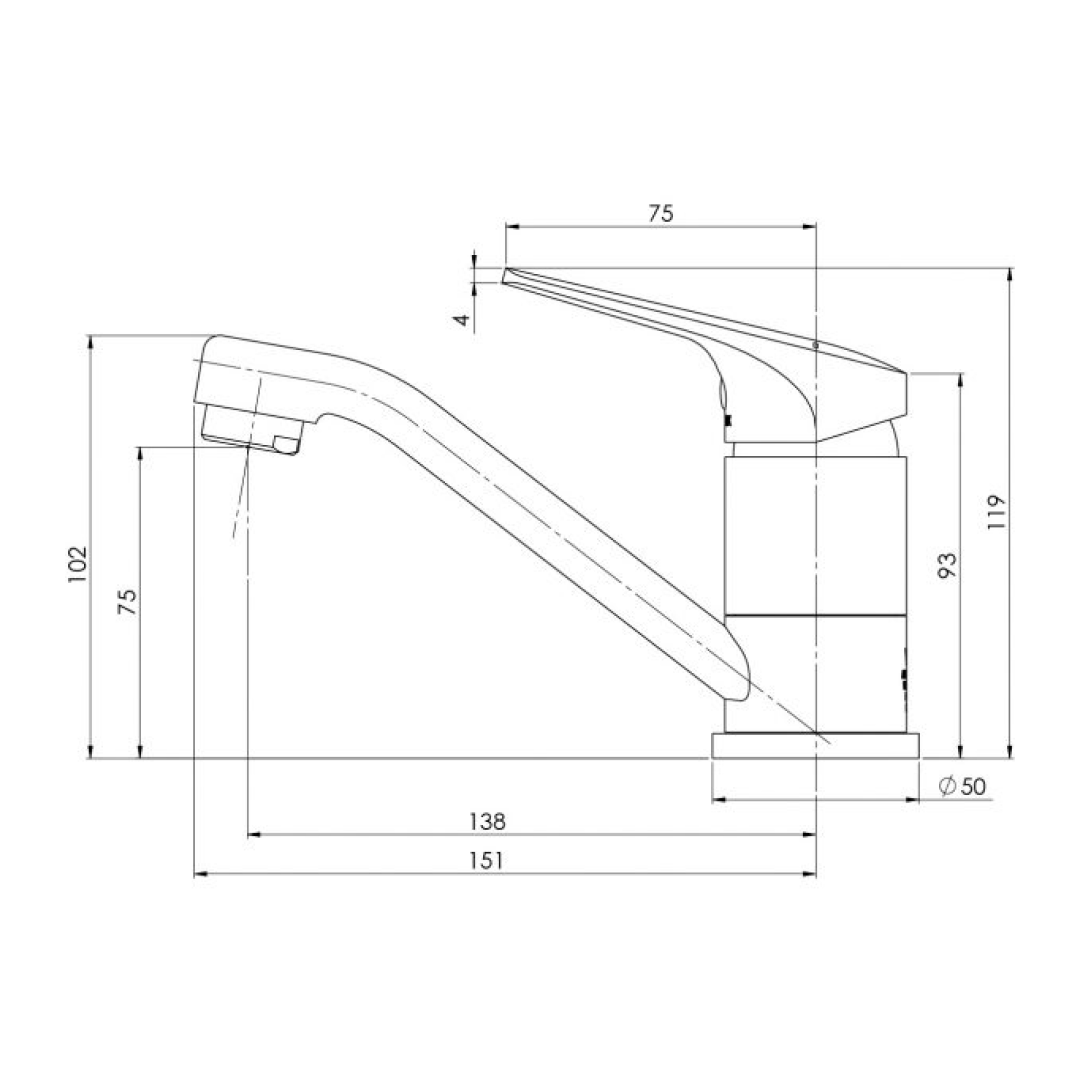 Phoenix Ivy MKII 6 Stars Swivel Basin Mixer - LF Chrome - 154-7711-00-1