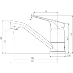 Phoenix Ivy MKII Swivel Basin Mixer - LF Chrome - 154-7710-00-1