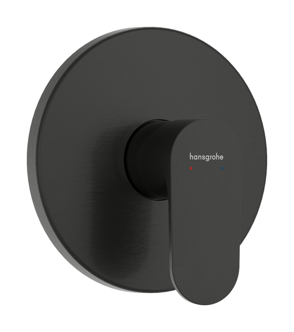 Hansgrohe Rebris S Wall Mixer (Requires iBox In-Wall Body) - Brushed Black Chrome - 72667343
