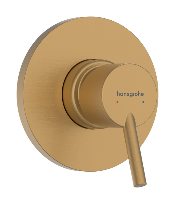 Hansgrohe Tecturis S Shower Wall Mixer (Requires In-Wall Body) - Brushed Bronze 73605143