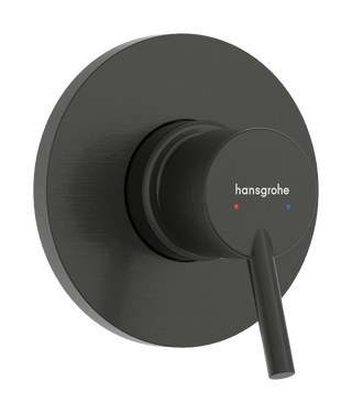 Hansgrohe Tecturis S Wall Mixer (Requires In-Wall Body) - Brushed Black Chrome 73605343