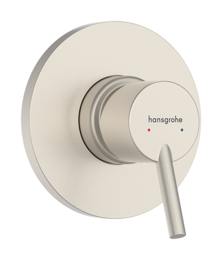 Hansgrohe Tecturis S Small Wall Mixer (Requires In-Wall Body) - Brushed Nickel 73605823