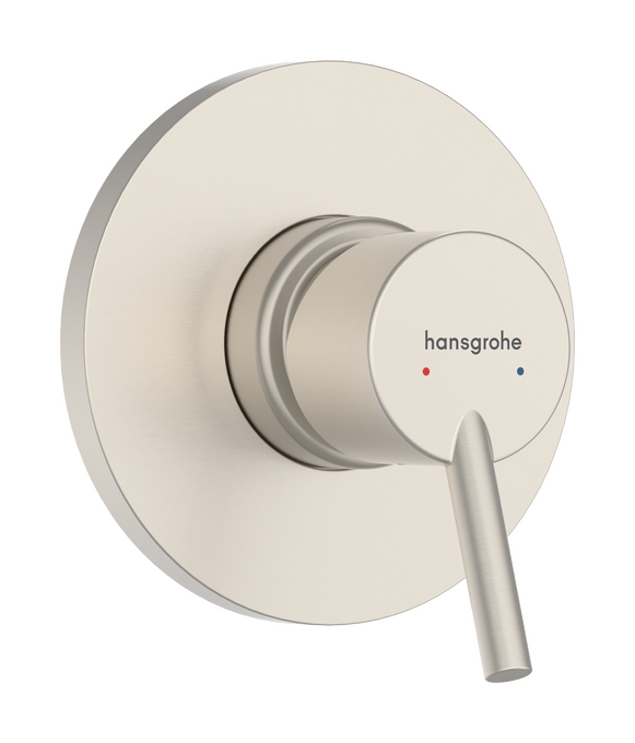 Hansgrohe Tecturis S Small Wall Mixer (Requires In-Wall Body) - Brushed Nickel 73605823