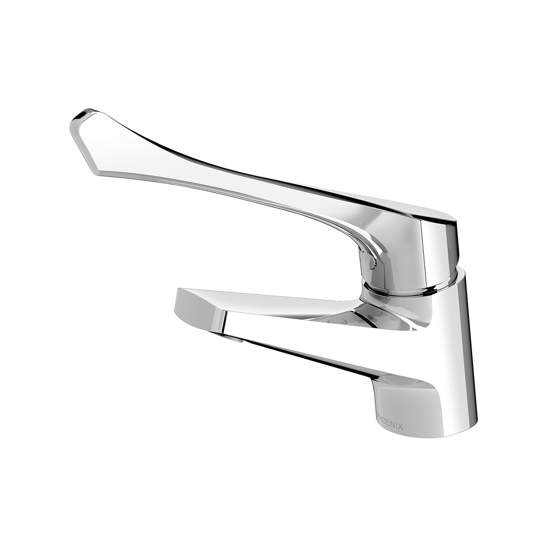 Phoenix Ivy MKII Extended Handle Fixed 6 Star Basin Mixer - LF Chrome - 155-7704-00-1