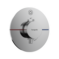 Hansgrohe ShowerSelect Comfort S Thermostat Single Function Wall Mixer (Requires In-Wall Body) - Chrome