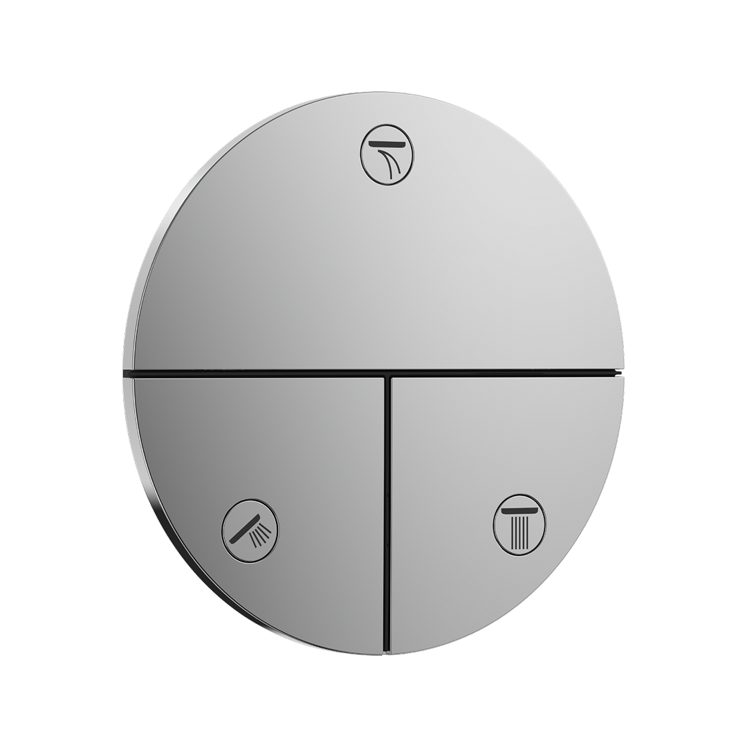 Hansgrohe ShowerSelect Comfort S Three Function Valve (Requires In-Wall Body) - Chrome