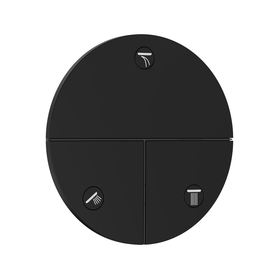 Hansgrohe ShowerSelect Comfort S Three Function Valve (Requires In-Wall Body) - Matte Black