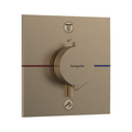 Hansgrohe ShowerSelect Comfort E Thermostat Two Function Wall Mixer (Requires In-Wall Body) - Brushed Bronze