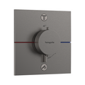 Hansgrohe ShowerSelect Comfort E Thermostat Two Function Wall Mixer (Requires In-Wall Body) - Brushed Black Chrome