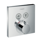 Hansgrohe ShowerSelect Thermostatic Mixer 2 Functions Includes IBox In-Wall Body - Chrome - 15763003 + 01850180