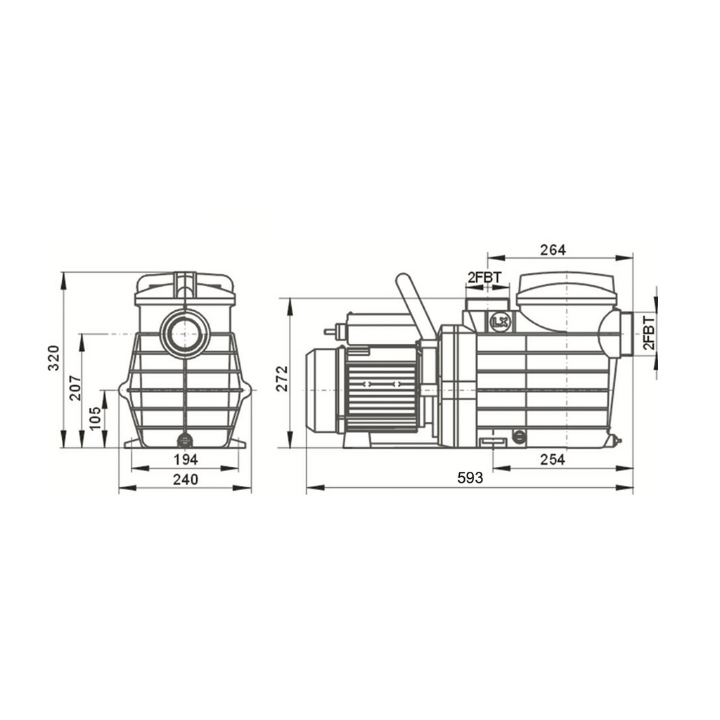 Reefe SPP1100 Swimming Pool Pump - 16275