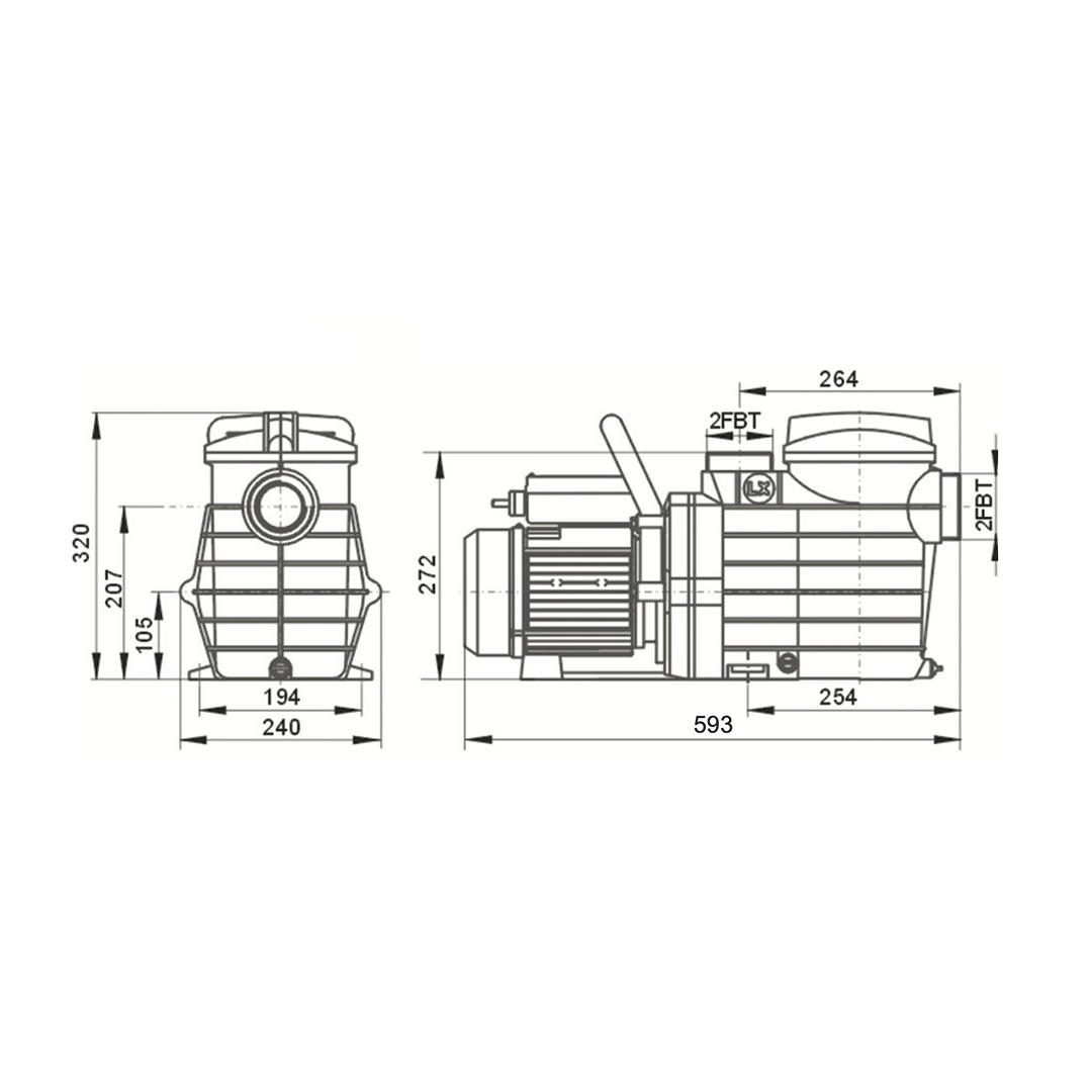 Reefe SPP1100 Swimming Pool Pump - 16275