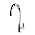 Gessi Proton Gooseneck Pull-Out Kitchen Mixer - Chrome 17153#031