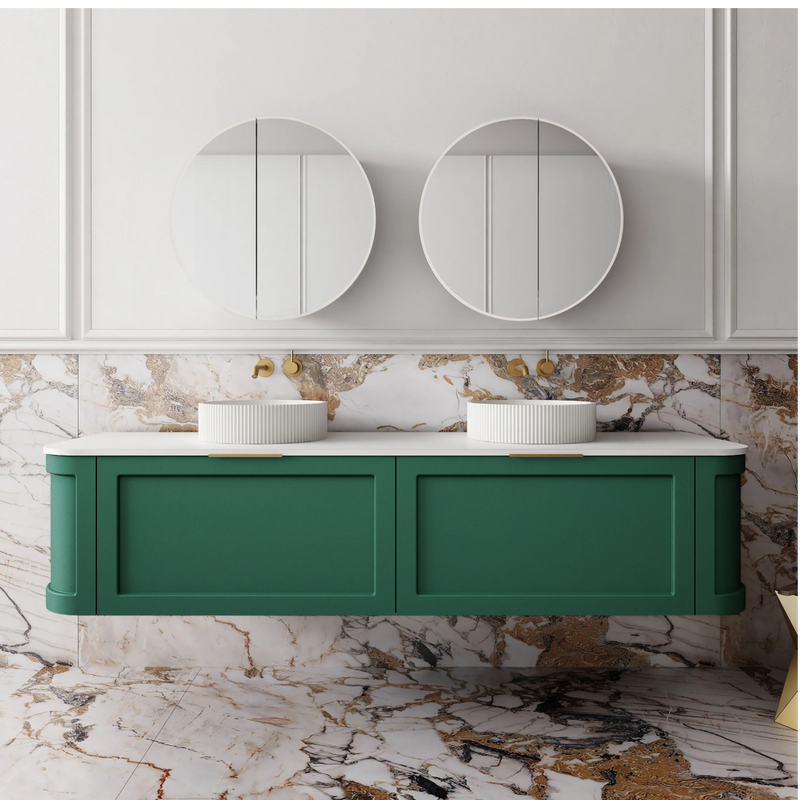 Cassa Design Westminster 1800mm Wall Hung Vanity - Emerald Green