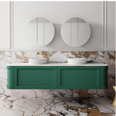 Cassa Design Westminster 1800mm Wall Hung Vanity - Emerald Green