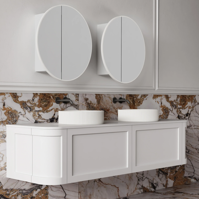 Cassa Design Westminster 1800mm Wall Hung Vanity - Matte White