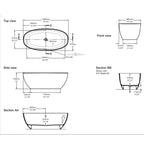 Victoria + Albert Barcelona 3 1800 Freestanding Bath | Specifications