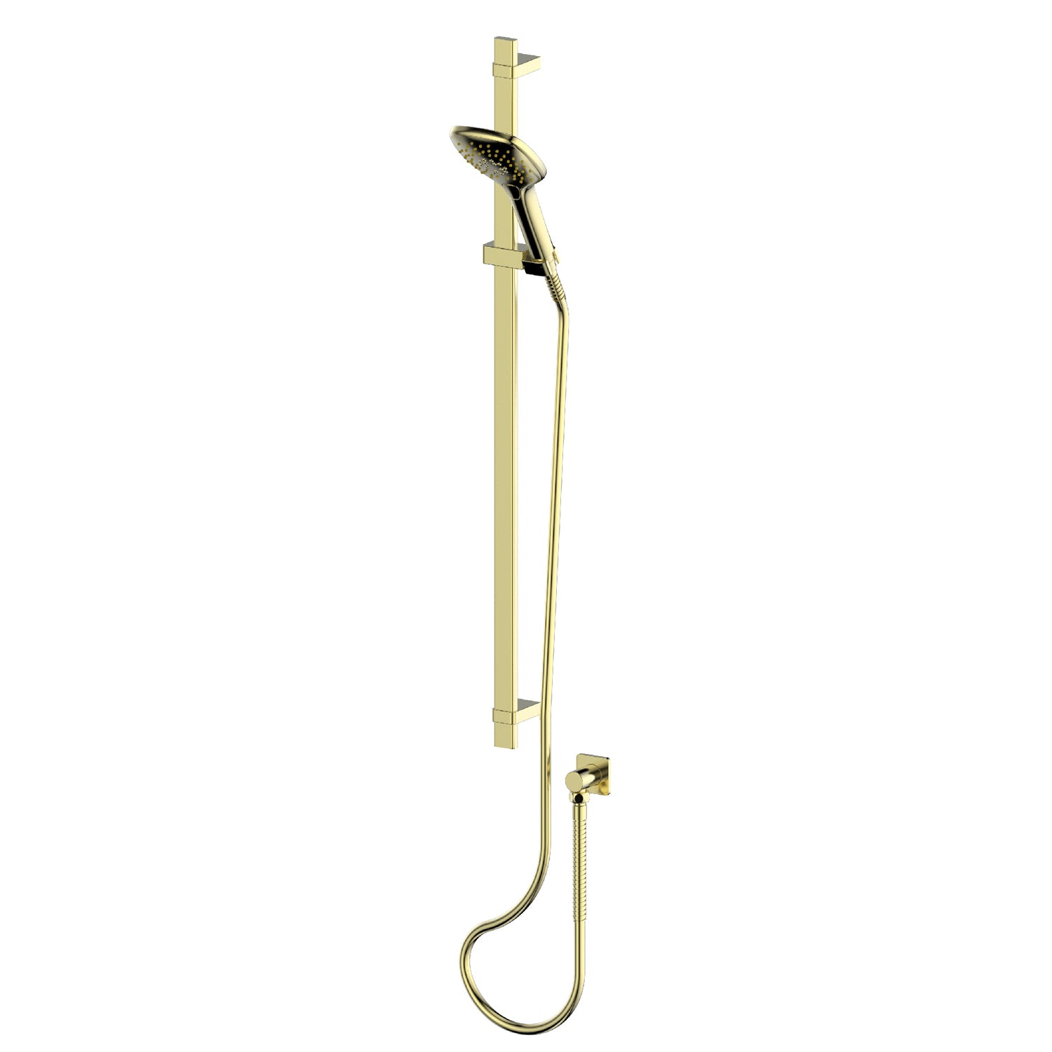 Greens - Skyla AirFlo™ Rail Shower - Brushed Brass - 186000BB