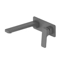 Greens Swept Wall Basin Mixer w/Faceplate - Gun Metal - 186025219