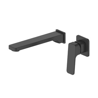 Greens Swept Wall Basin Mixer - Matte Black - 18602527