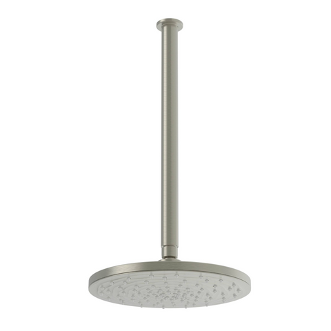 Greens Optima Ceiling/Overhead Shower Rose & Arm - Brushed Nickel