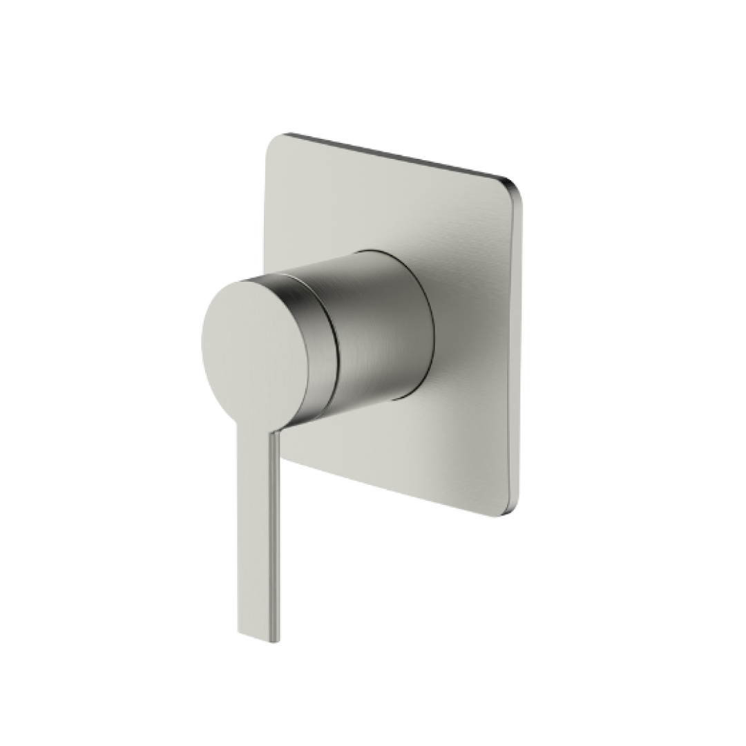 Greens Optima Shower Wall Mixer (Trim Only) - Brushed Nickel - 1920081