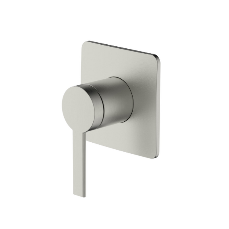 Greens Optima Shower Wall Mixer (Trim Only) - Brushed Nickel