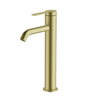 Greens Optima Tower Basin Mixer - Brushed Brass - 19202566