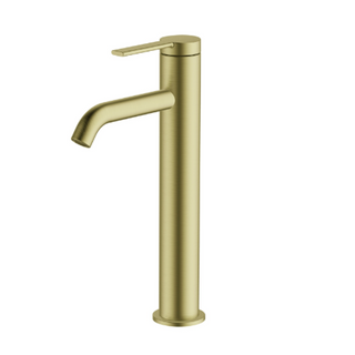Greens Optima Tower Basin Mixer - Brushed Brass - 19202566