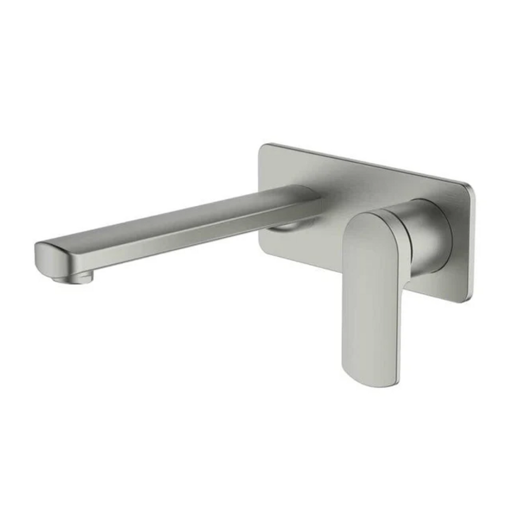 Greens Corban Wall Basin Mixer w/Faceplate - Brushed Nickel - 193003521