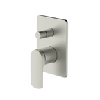 Greens Corban Diverter Wall Mixer Trim (Body Extra) - Brushed Nickel - 1930091