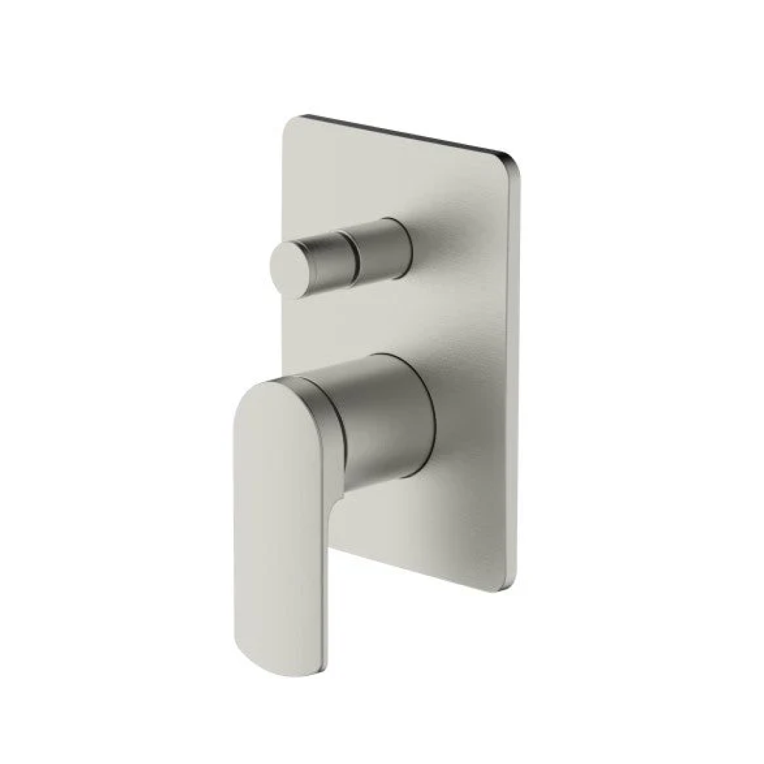 Greens Corban Diverter Wall Mixer Trim (Body Extra) - Brushed Nickel - 1930091