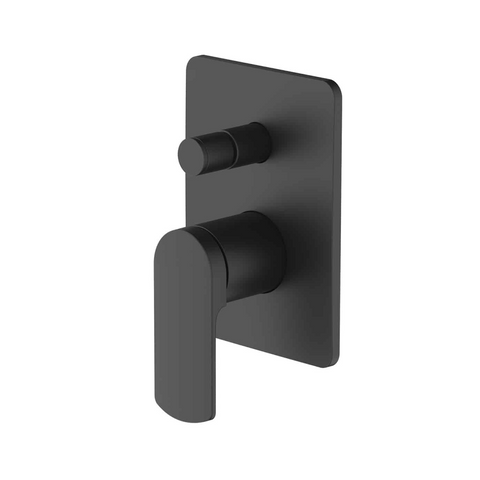 Greens Corban Diverter Wall Mixer Trim (Body Extra) - Matte Black