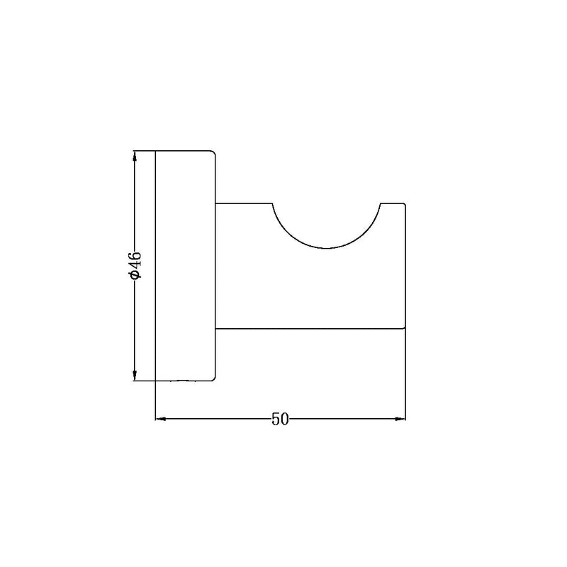 Nero Mecca Robe Hook - Matte White