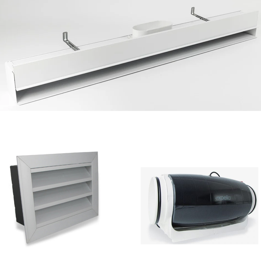 Expella Shadowline 1200mm Diffuser Pro Quiet Flow Inline Exhaust Kit ...