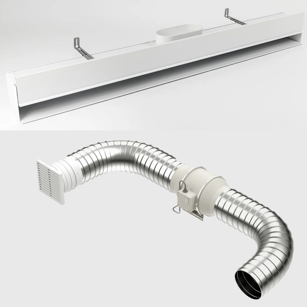 Expella Shadowline 1200mm Diffuser Pro Standard Inline Exhaust Kit - 1SLD1200P + 1406530