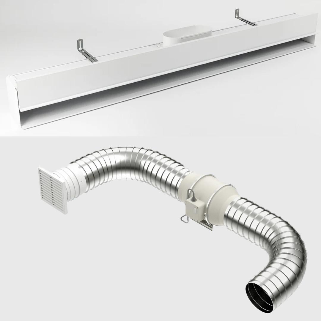 Expella Shadowline 1200mm Diffuser Pro Standard Inline Exhaust Kit - 1SLD1200P + 1406530