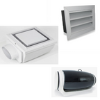 Expella Shadowline Square Quiet Flow Inline Exhaust Kit - 1SLD280SQ + 1406220