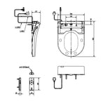 TOTO Hayon Close Coupled Smart Toilet Suite - Includes TCF4732AT Washlet - CW252PJT1WS + SW252JPT1/252-8P + TCF4732AT + THX918 + SHXCP407