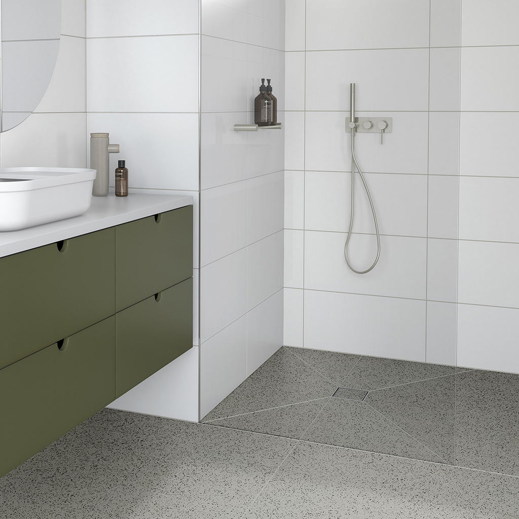 Phoenix Point 130mm Tile Insert Drain w/90mm Outlet - 316 Stainless Steel - 202-1305-51