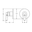 Fienza Eleanor Wall Mixer - Matte Black