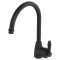 Fienza Eleanor Gooseneck Sink Mixer, Matte Black / Matte Black - 202109BL