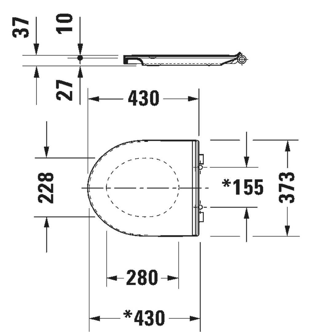 Duravit Durastyle B Soft Close Seat & Cover - 20790000