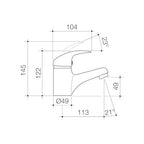 Caroma Acqua Basin Mixer - Lead Free Chrome - 90987C5AF