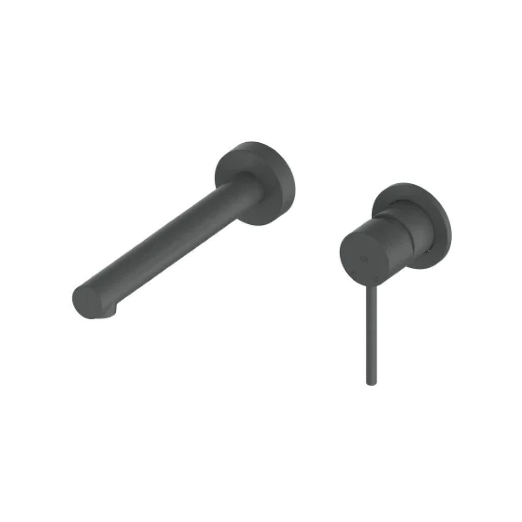 Greens Mika Wall Basin Mixer Set - Gun Metal - 212125209