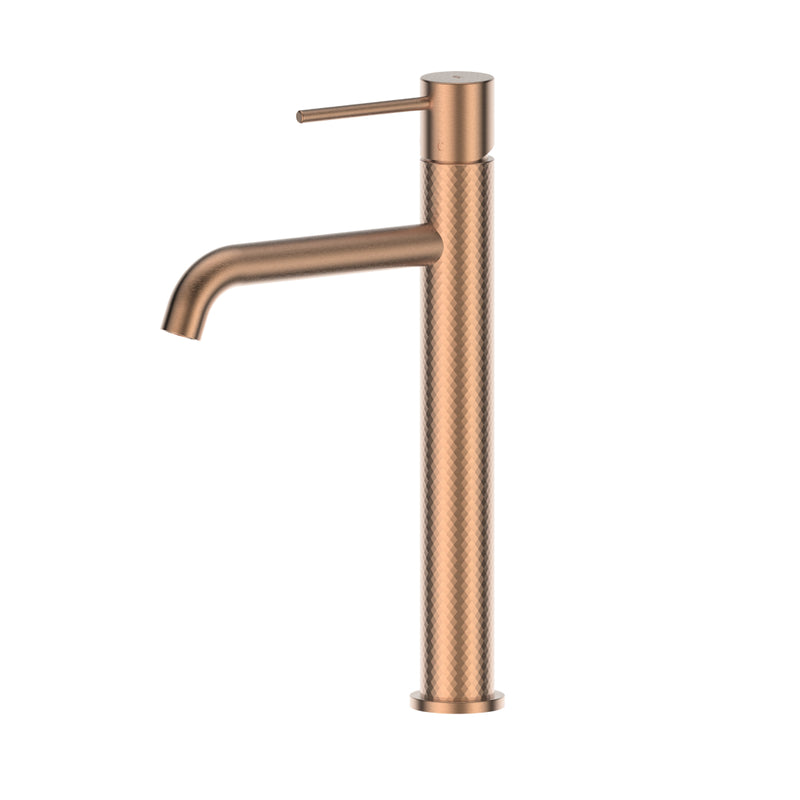 Greens Reflect Tower Basin Mixer - Brushed Copper