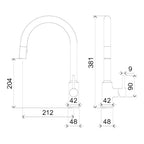 Villeroy & Boch Vita Kitchen Mixer Pull-Out Spray - LF Chrome - 2138861