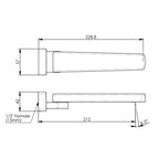 Greens Swivel Bath Spout - Matte Black - 21577MB