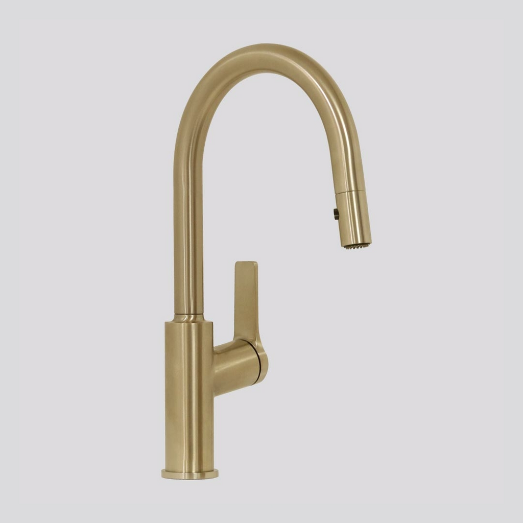 Villeroy & Boch Architectura Kitchen Mixer with Pull Out Spray - LF Brushed Gold 2158885
